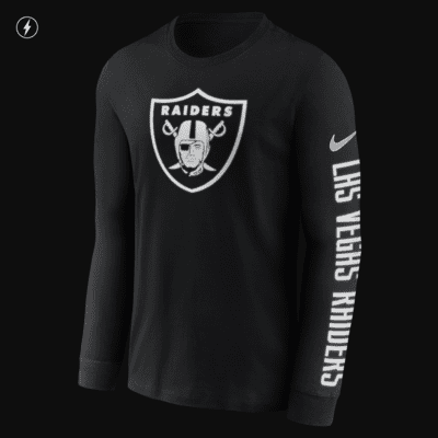 Playera de manga larga para hombre Nike RFLCTV Logo (NFL Las Vegas ...