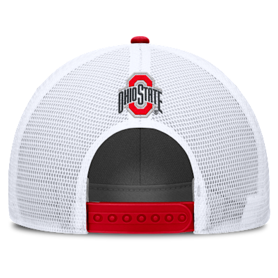 Ohio State On-Field Rise Men's Nike College Trucker Adjustable Hat