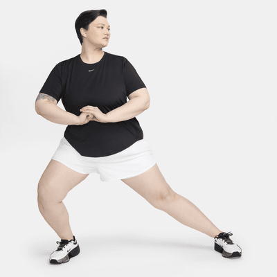 Kortærmet Nike One Classic Dri-FIT-trøje (plus size) til kvinder