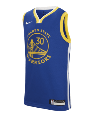 Warriors Icon Edition Older Kids' Nike NBA Swingman Jersey. Nike LU
