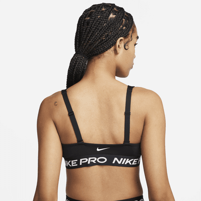 Nike Pro Indy Plunge polstret sports-BH med middels støtte til dame