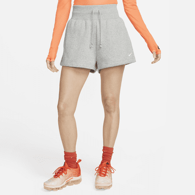 Nike Sportswear Phoenix Fleece damesshorts met ruimvallende pasvorm en hoge taille