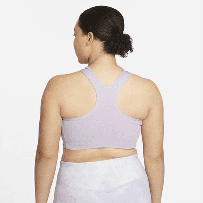 Nike Swoosh Icon Clash Women's Medium-Support Non-Padded Graphic Sports Bra (Plus Size)