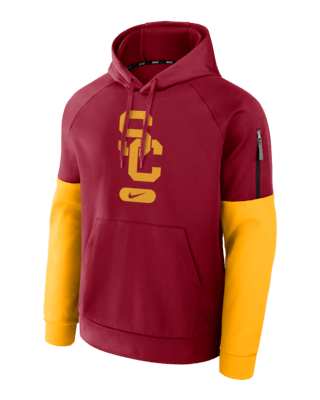 Мужское худи USC Trojans Fitness Men’s Nike Therma College Pullover Hoodie для тренировок