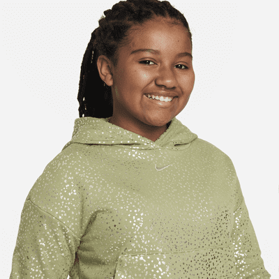 Nike Sportswear Big Kids' (Girls') Printed Fleece Hoodie (Extended Size)