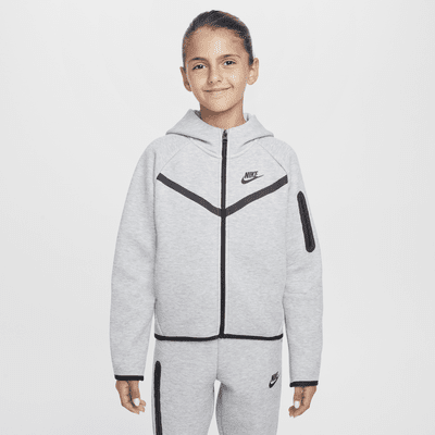 Felpa con cappuccio e zip a tutta lunghezza Nike Sportswear Tech Fleece – Ragazza