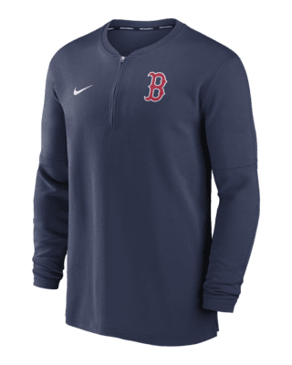 Мужские  Boston Red Sox Authentic Collection Game Time Nike Dri-FIT MLB 1/2-Zip Long-Sleeve Top