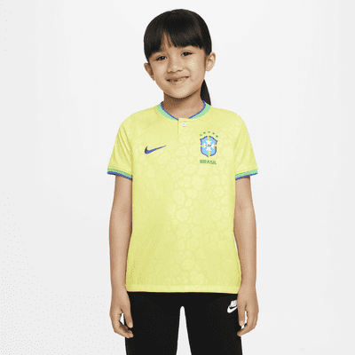 Brazil 2022/23 Home Younger Kids' Nike Dri-FIT Football Shirt