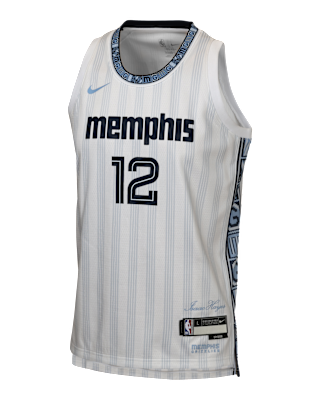 Детские джерси Ja Morant Memphis Grizzlies City Edition Big Kids' Nike NBA Swingman Jersey