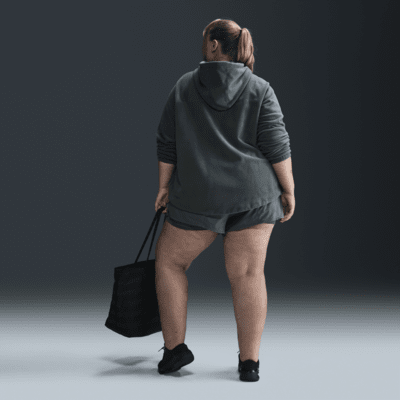 Nike One ekstra stor Therma-FIT fleecehettegenser til dame (Plus Size)