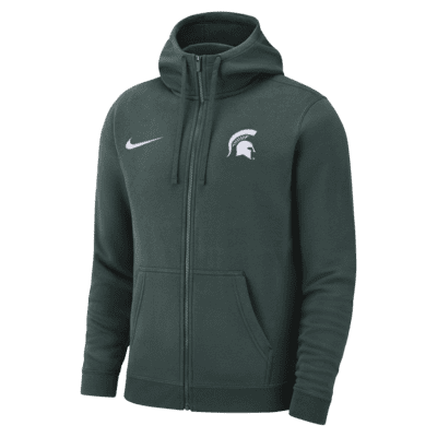 Michigan State Club Fleece Men's Nike College Full-Zip Hoodie