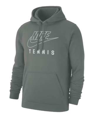 Мужское худи Nike Swoosh Club Fleece Tennis Pullover Hoodie для тенниса