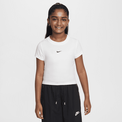 Nike Sportswear Older Kids' (Girls') Cropped T-Shirt