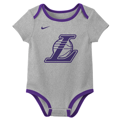 Nike "Los Angeles Lakers" Baby (0-3M) NBA Bodysuit (2-Pack)