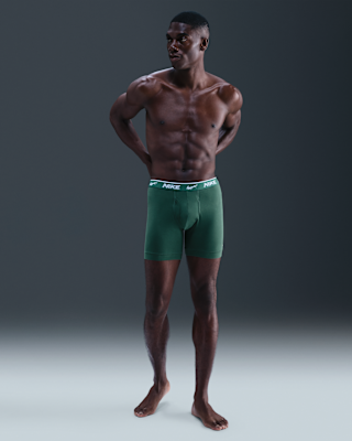 Мужские  Nike Dri-FIT Essential Cotton Stretch Boxer Briefs (3-Pack)