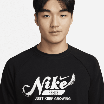 Nike メンズDri-FIT フリース フィットネス クルーネック トップ