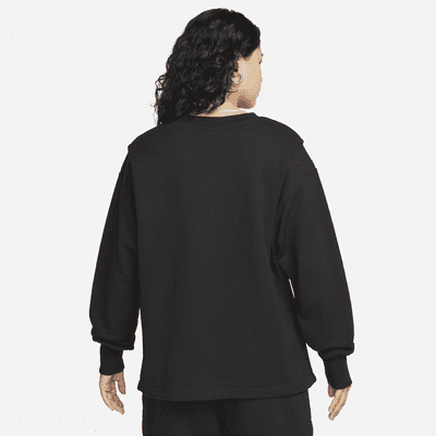 Felpa oversize a girocollo in French Terry Nike Sportswear Modern Fleece – Donna