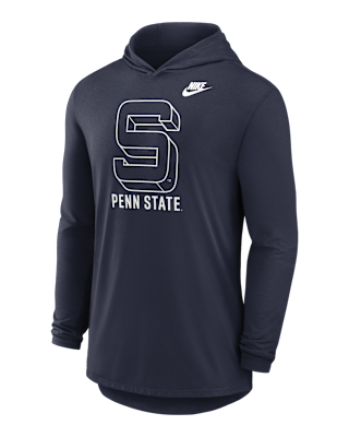 Мужская футболка Penn State Legacy Nike Dri-FIT College Long-Sleeve Hooded