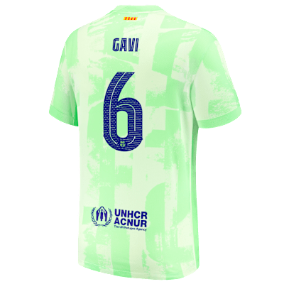 Gavi Barcelona 2024/25 Stadium Third Men's Nike Dri-FIT Soccer Jersey