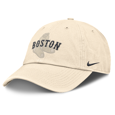 Gorra de algodón orgánico sin estructura para hombre Nike Statement Club Boston Red Sox - Natural