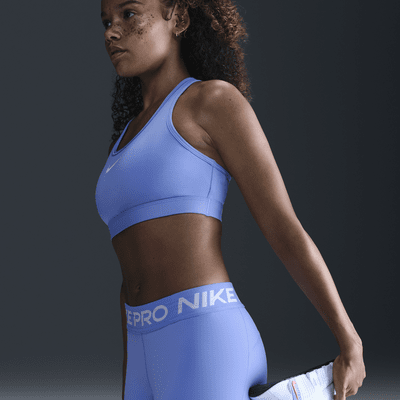 Bra deportivo con almohadillas para mujer Nike Swoosh Medium Support