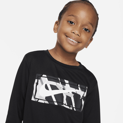 Nike "All Day Play" Long Sleeve Tee Little Kids Dri-FIT T-Shirt