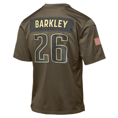 Saquon Barkley Philadelphia Eagles Salute to Service Big Kids’ Nike NFL Game Jersey