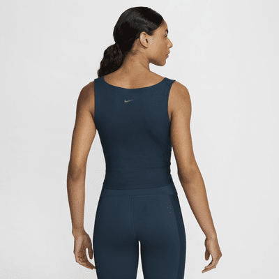 Débardeur court Dri-FIT Nike One Fitted Rib pour femme