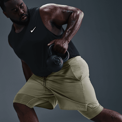 Shorts versátiles Dri-FIT de 18 cm 2 en 1 para hombre Nike Unlimited