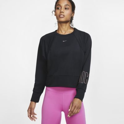 women's nike therma graphic fleece training top