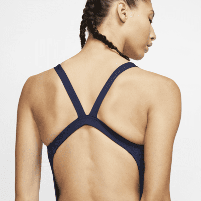 Traje de baño de una sola pieza para mujer Nike Swim Fastback