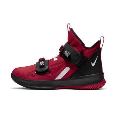 nike red and black basketball shoes