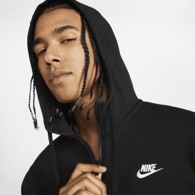 Sweat à capuche et zip Nike Sportswear Club Fleece pour Homme