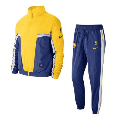 blue and yellow nike tracksuit