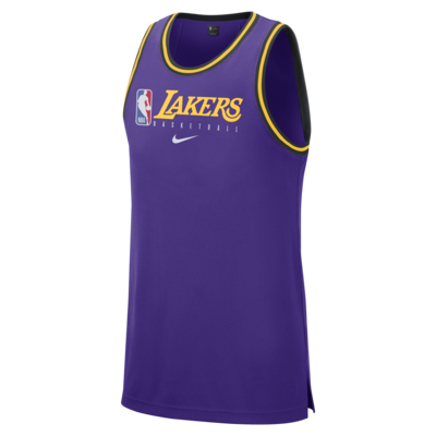 Nike Men's Los Angeles Lakers Nba Dry Practice T-shirt, Purple