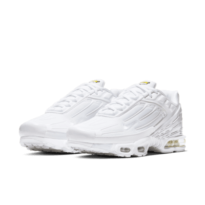 The Nike Air Max Plus 3 Triple White! Available at selected