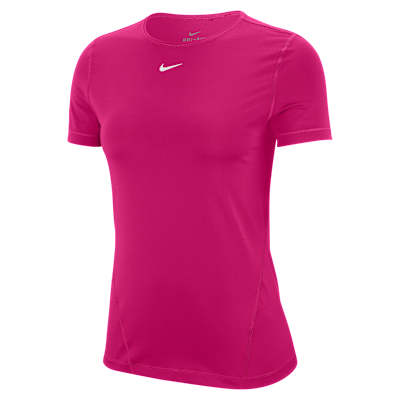 nike training short sleeve mesh training top in black