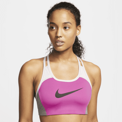 Nike Swoosh Women's Medium-Support 1-Piece Pad Color-Block Sports Bra