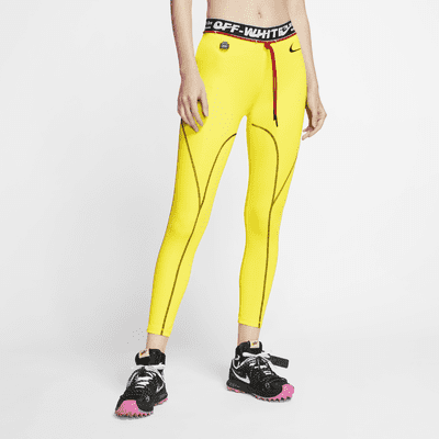 nike x off white yellow leggings