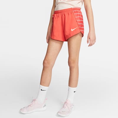kids red nike shorts