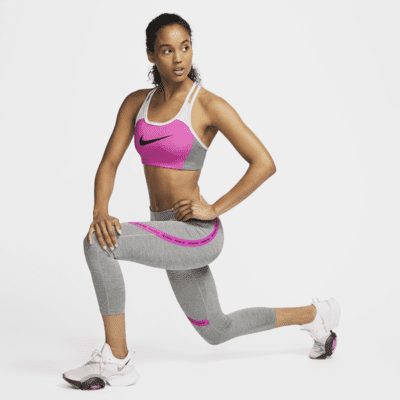 Nike Swoosh Women's Medium-Support 1-Piece Pad Color-Block Sports Bra