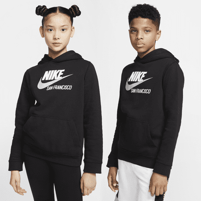 Sportswear Nike Big Club San Hoodie. Kids\' Francisco Pullover Nike Fleece