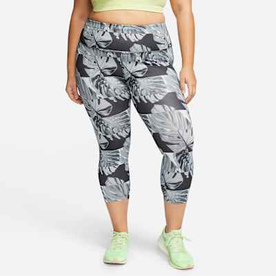 nike fast black crop running leggings