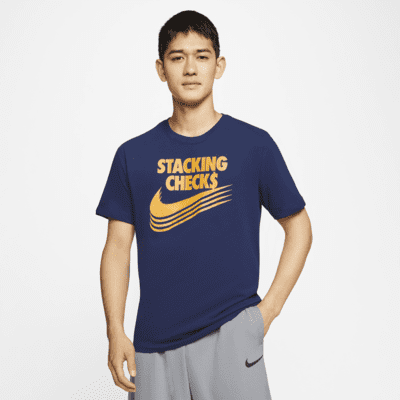 ナイキ Dri-FIT スタッキング チェック メンズ バスケットボール Tシャツ