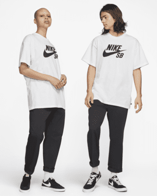 Nike SB Logo Skate T-Shirt 'Black/White' - CV7539-010