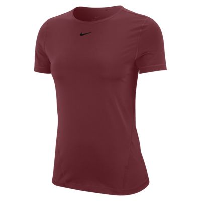 nike pro women's short sleeve training top