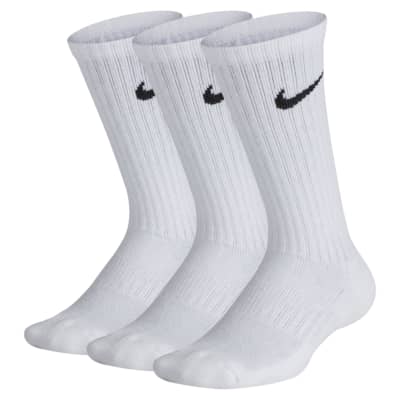 gray nike crew socks
