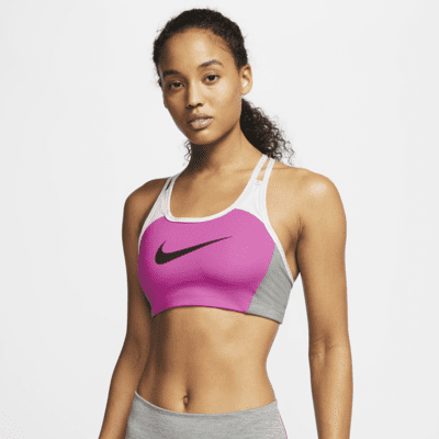 Nike Swoosh Women's Medium-Support 1-Piece Pad Color-Block Sports Bra