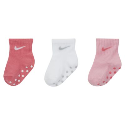 Nike Baby Gripper Ankle Socks (3 Pairs). Nike.com