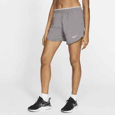 Nike Women's Tempo Luxe 3 Gunsmoke Running Shorts (DB4343-056) Sizes S/M/L